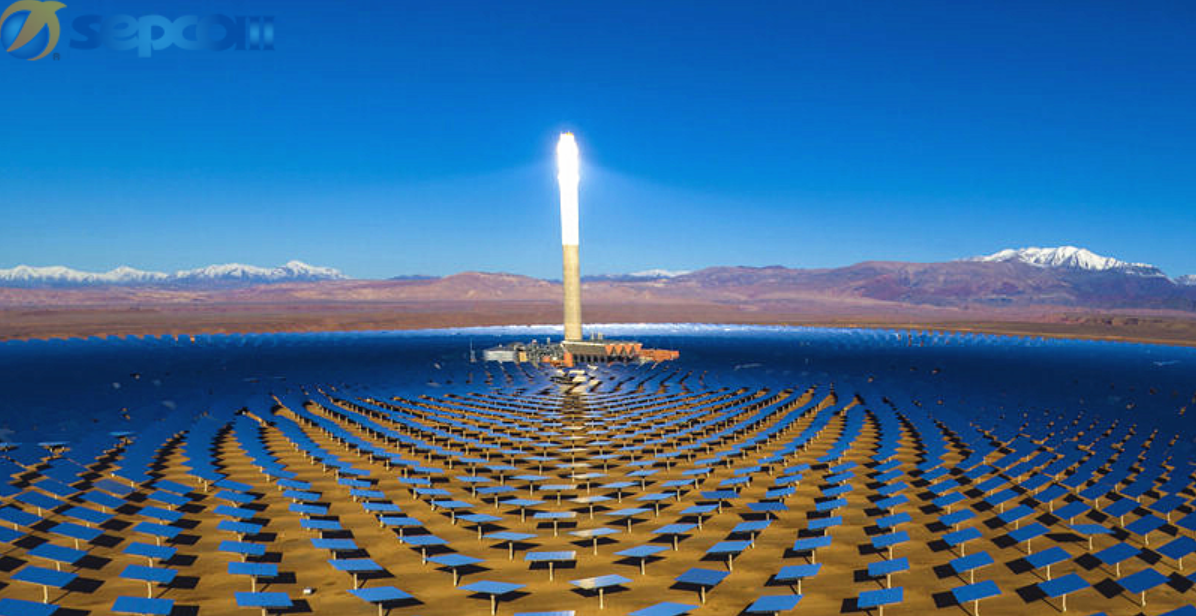 Morocco’s NOOR II and NOOR III solar power project in Ouarzazate (Shandong Electric Power Construction Co.)