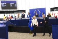 Empfang für Ursula von der Leyen im EU-Parlament. (Foto: European Parliament)