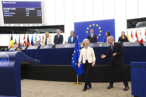Empfang für Ursula von der Leyen im EU-Parlament. (Foto: European Parliament)
