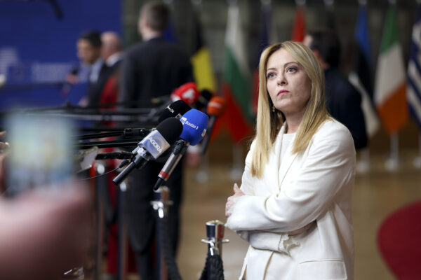 Georgia Meloni in Brüssel. (Foto: consilium)