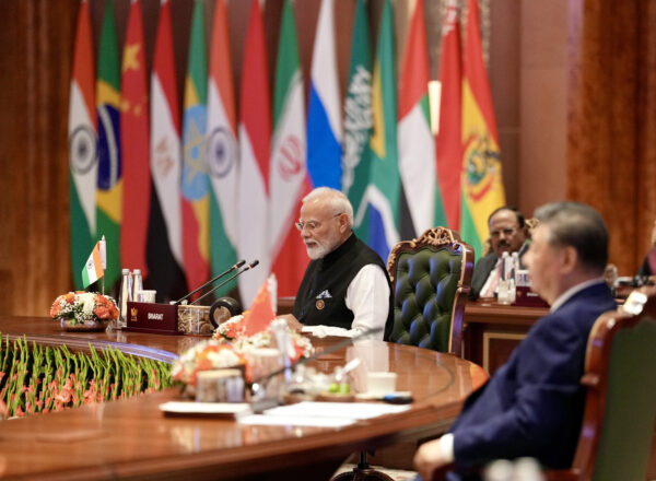 Schlussbemerkungen des indischen Premierministers Narendra Modi auf der BRICS-Gipfelsitzung im Bharat Mandapam in Neu-Delhi am 12. September 2026. (Foto: Government of India)