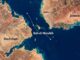 Satellitenkarte der Meerenge Bab el-Mandeb