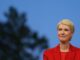 Manuela Schwesig nimmt am 20. September 2026 an einer Fernsehdebatte im Fernsehstudio in Schwerin teil. (Foto: Marcus Brandt / POOL / AFP)