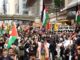 Protestierende halten Bilder des israelischen Premierministers Benjamin Netanjahu und des US-Präsidenten Donald Trump, die ein Schild mit der Aufschrift „Board of Butchers“ tragen, während einer Demonstration am Tag von Netanjahus Rede vor der 81. Generalversammlung der Vereinten Nationen in New York am 24. September 2026. (Foto von CHARLY TRIBALLEAU / AFP)