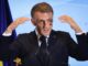 Der französische Präsident Emmanuel Macron hält am 30. September 2026 eine Rede in Madrid. (Foto: Ludovic MARIN / AFP)