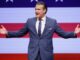 US-Verteidigungsminister Pete Hegseth hält am 30. September 2026 in Quantico, Virginia, die Rede zur Lage der Streitkräfte. (Foto: Evan Vucci / POOL / AFP)