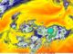 Satellitenaufnahme des tropischen Pazifiks. Die große Wärmeträgheit der Ozeane kann Klimaveränderungen auch nach einem Ende der CO₂-Emissionen über lange Zeit aufrechterhalten. Foto: NOAA/NESDIS/STAR.