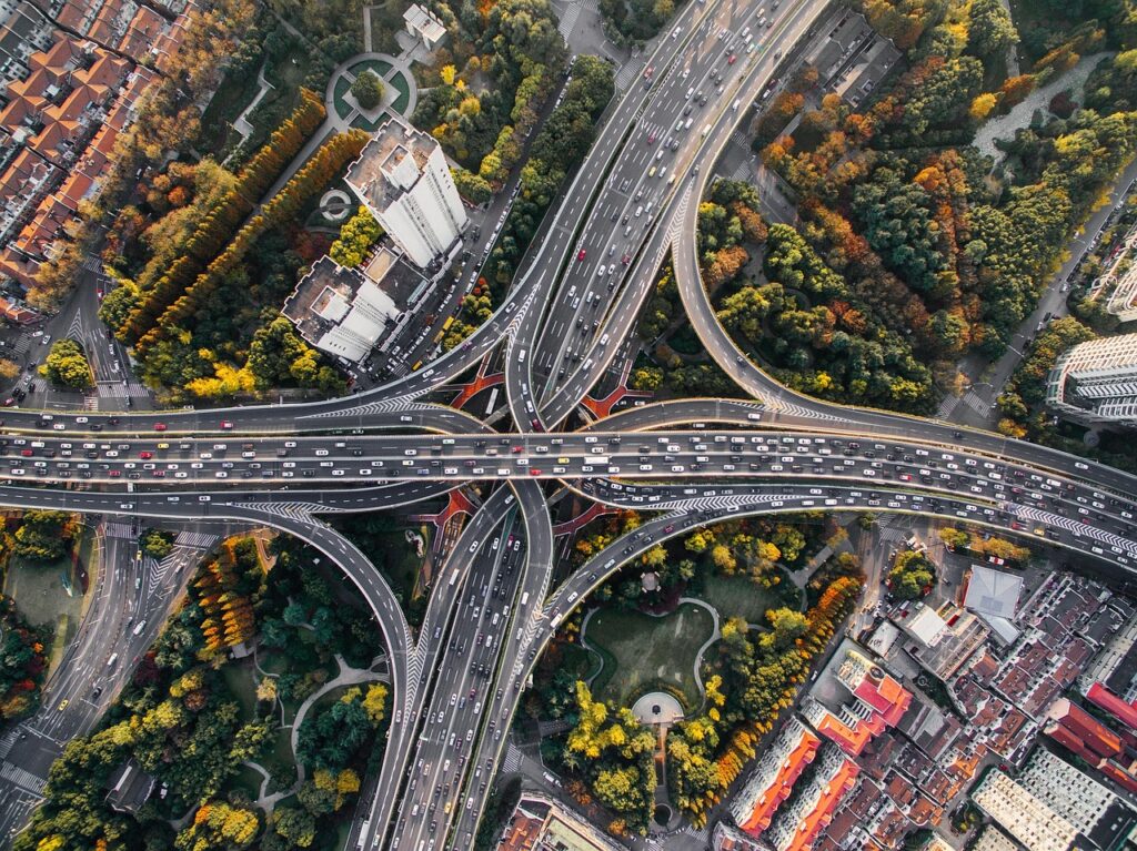 Autobahnkreuz in Shanghai. (Foto: Pixabay)