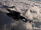 Französische Rafale-Kampfflugzeuge des Geschwaders 1/4 ‚Gascogne‘ aus Saint-Dizier bei einem Formationsflug über Frankreich. Foto: U.S. Air Force/Master Sgt. Alexander Cook