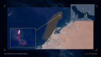 Satellitenkarte: World News Monitor (mit Hilfe von KI erstellt)